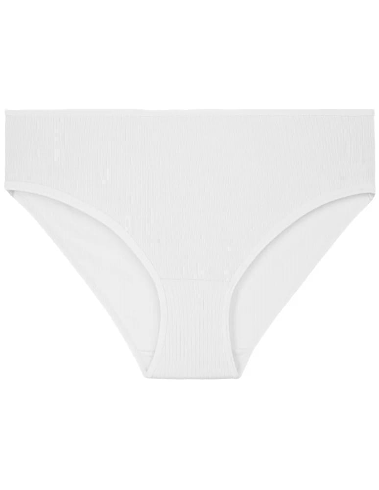 Majtki figi - Zestaw fig damskich bawełnianych majtki bikini prążkowane 4-pak WIELOKOLOROWY  - produkt moraj.pl 5