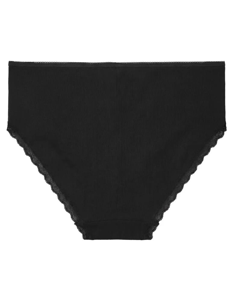 Majtki z wysokim stanem - Majtki damskie bikini maxi z wysokim stanem z delikatną koronką WIELOKOLOROWY  - produkt moraj.pl 5