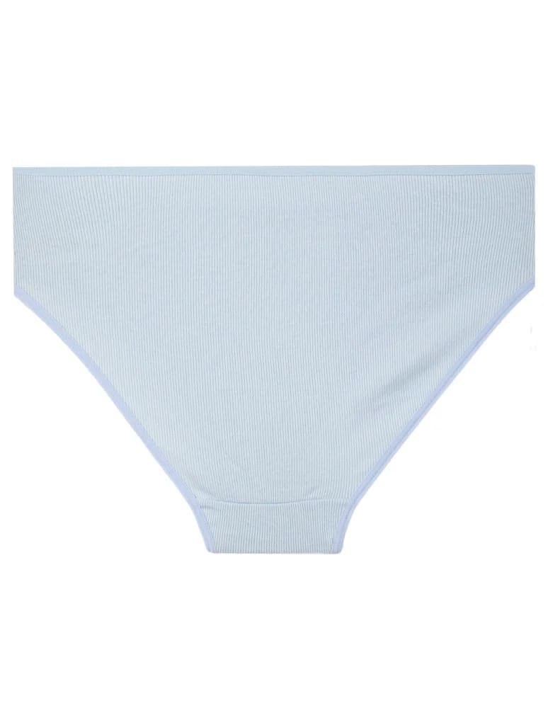 Majtki figi - Majtki damskie prążkowane bikini bawełniane o klasycznym kroju 3-pak WIELOKOLOROWY - produkt moraj.pl 2