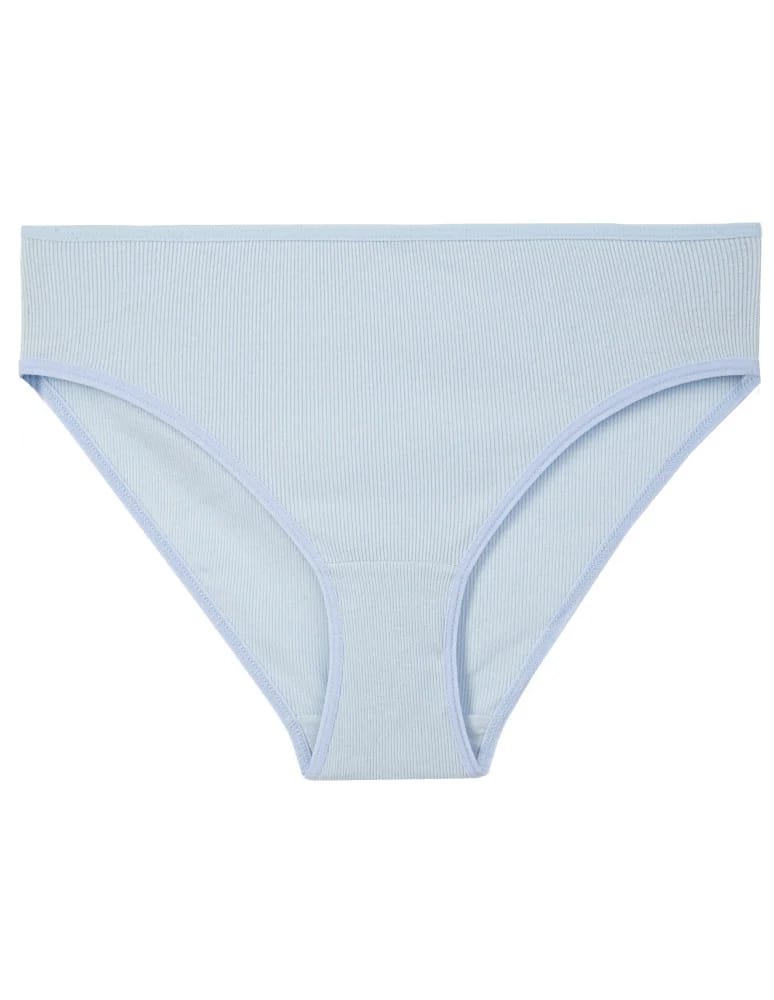 Majtki figi - Majtki damskie prążkowane bikini bawełniane o klasycznym kroju 3-pak WIELOKOLOROWY - produkt moraj.pl 5