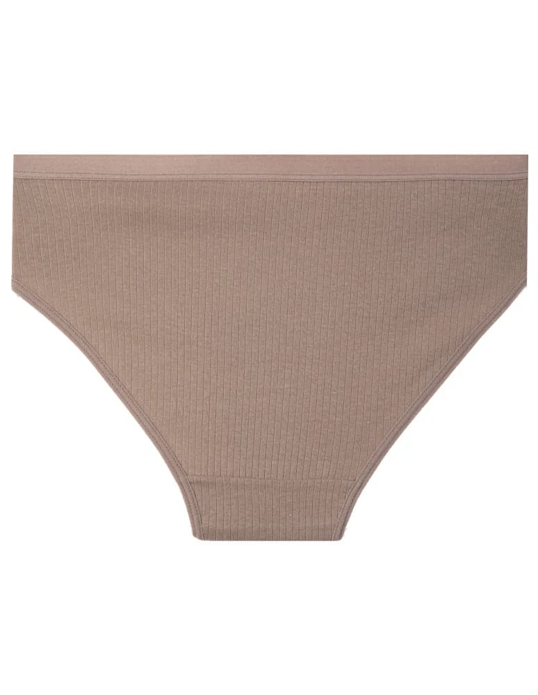 Majtki figi - Bielizna damska wielopak figi prążkowane soft komplet 3-pak WIELOKOLOROWY  - produkt moraj.pl 5