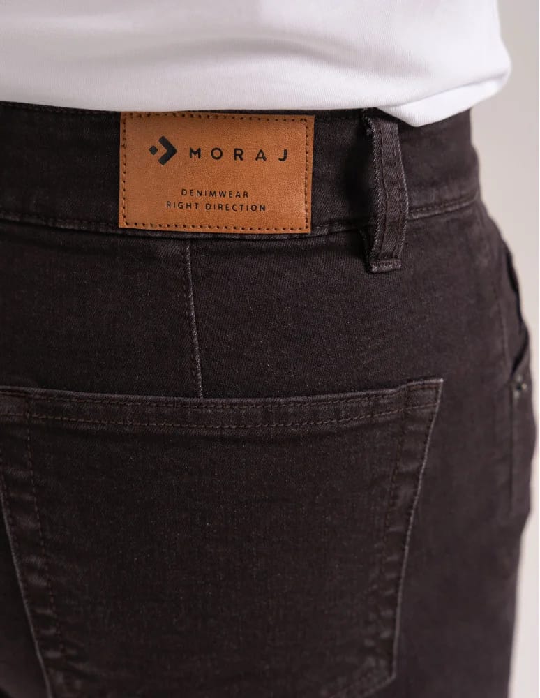 Jeansy - Jeansy damskie Wide Leg wygodne z wysokim stanem i z szeroką nogawką BRĄZOWY  - produkt moraj.pl 5