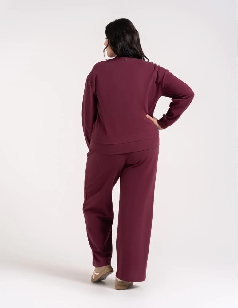 Bluzy damskie - Wygodna bluza damska rozpinana bawełniana z kieszeniami BORDOWY  - produkt moraj.pl 13