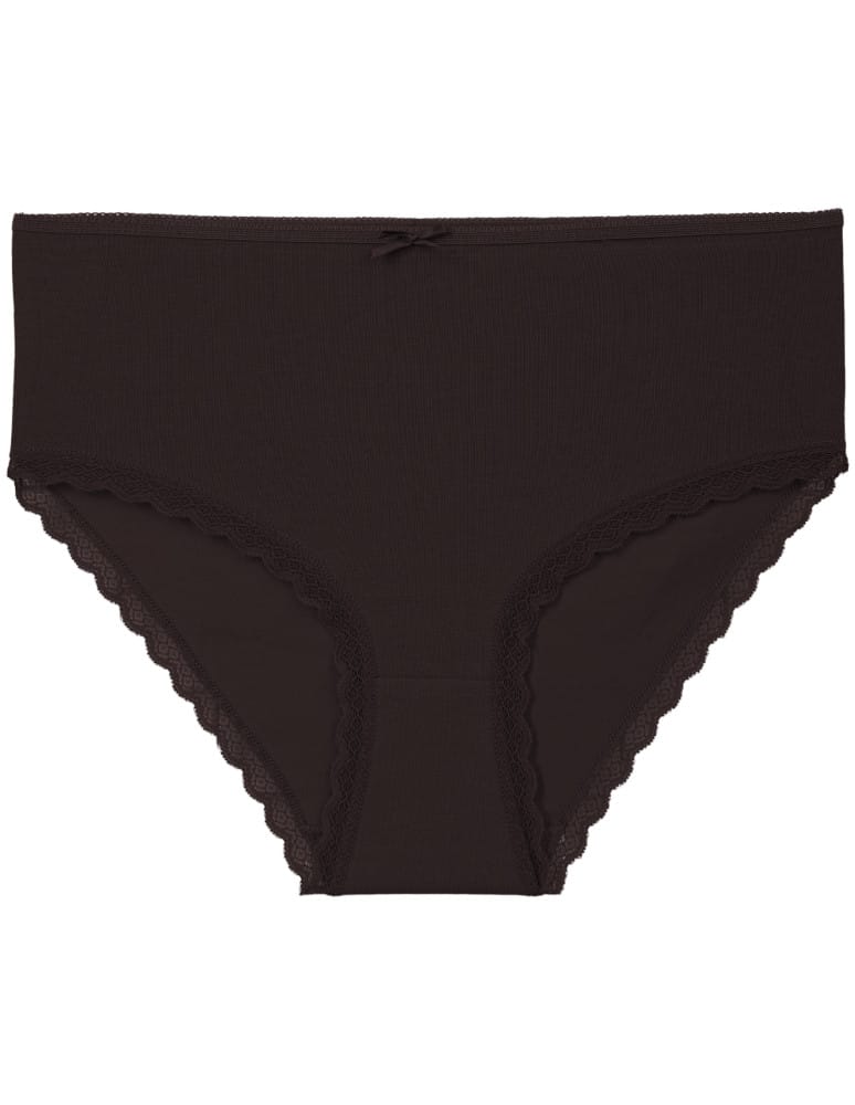Majtki z wysokim stanem - Majtki damskie bikini maxi z wysokim stanem z delikatną koronką WIELOKOLOROWY  - produkt moraj.pl 6