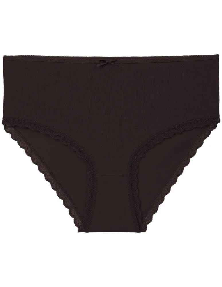 Majtki z wysokim stanem - Majtki damskie bikini maxi z wysokim stanem z delikatną koronką WIELOKOLOROWY  - produkt moraj.pl 6