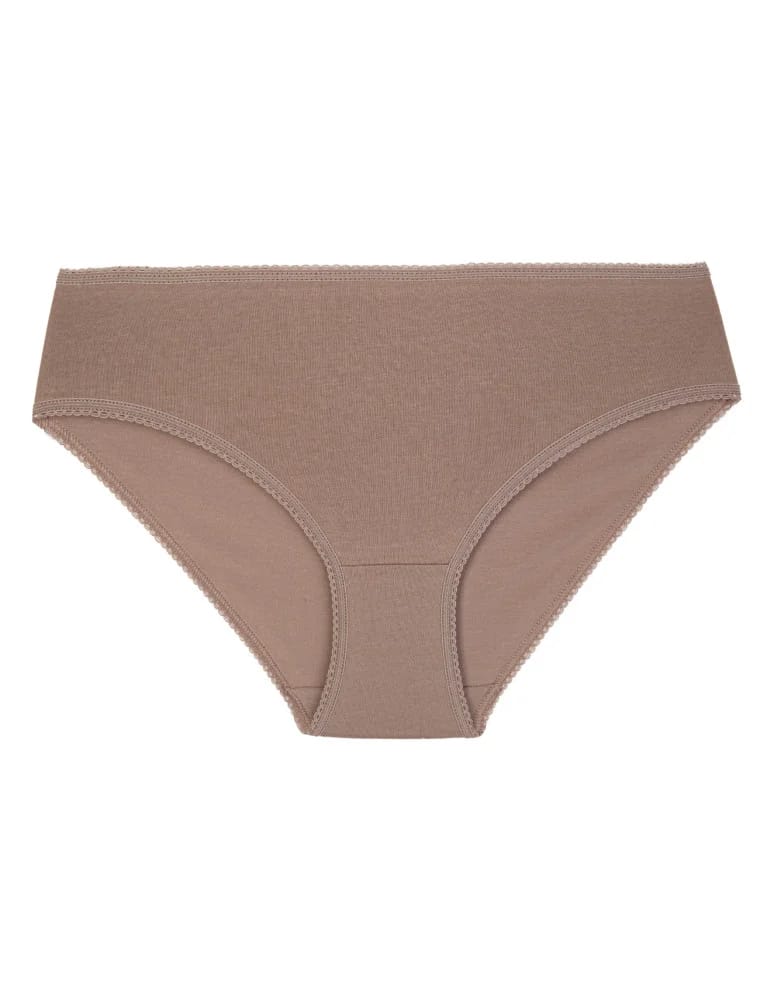 Majtki figi - Majtki damskie bawełniane bikini prążkowane na co dzień 3-pak WIELOKOLOROWY - produkt moraj.pl 2
