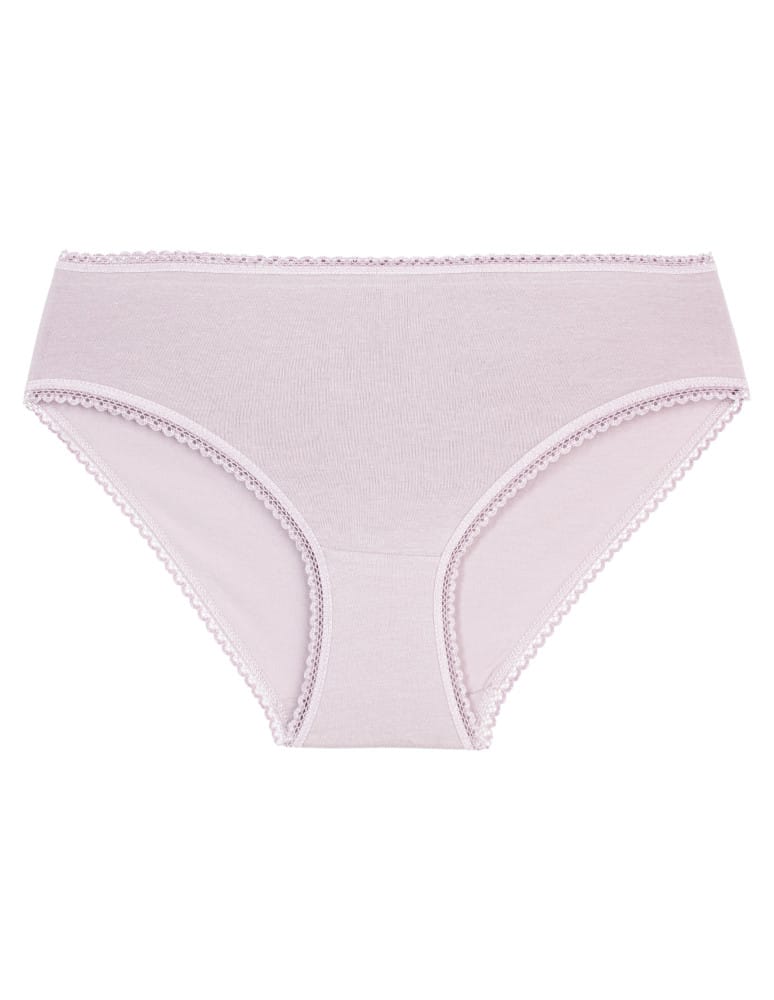 Majtki figi - Figi damskie bikini bawełniane w drobne serduszka i gładkie bez wzoru 6-pak WIELOKOLOROWY - produkt moraj.pl 8