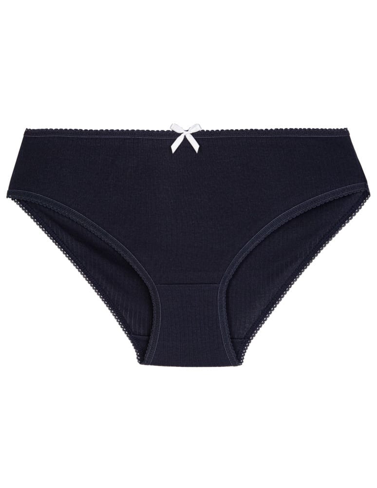 Majtki figi - Wygodne figi damskie bikini bawełniane gładkie i wzorzyste w kwiatki zestaw 6-pak WIELOKOLOROWY - produkt moraj.pl 6
