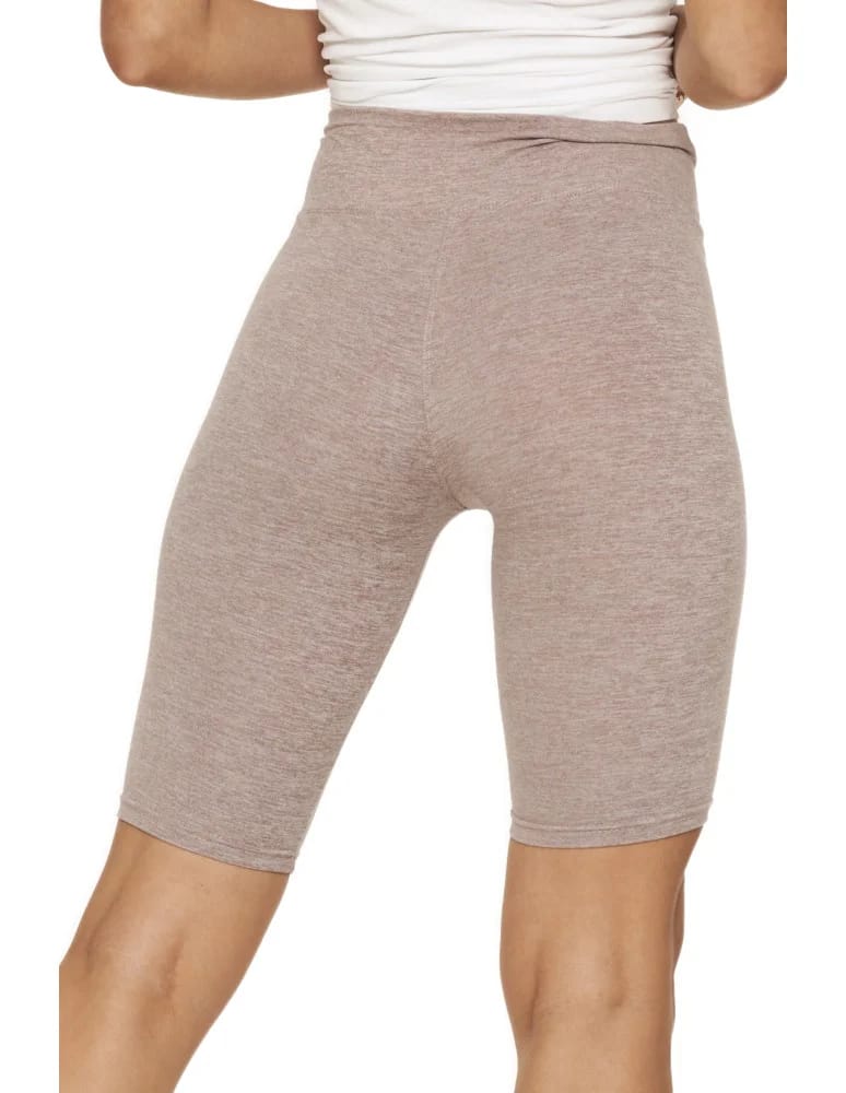 Legginsy damskie - Legginsy damskie wysoki stan typu kolarka peach touch BEŻOWY - produkt moraj.pl 7