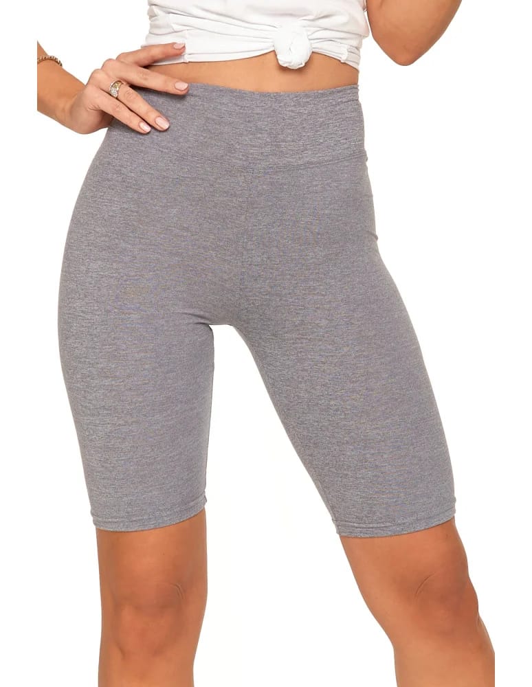 Legginsy damskie - Legginsy damskie wysoki stan typu kolarka peach touch GRAFIT  - produkt moraj.pl 4