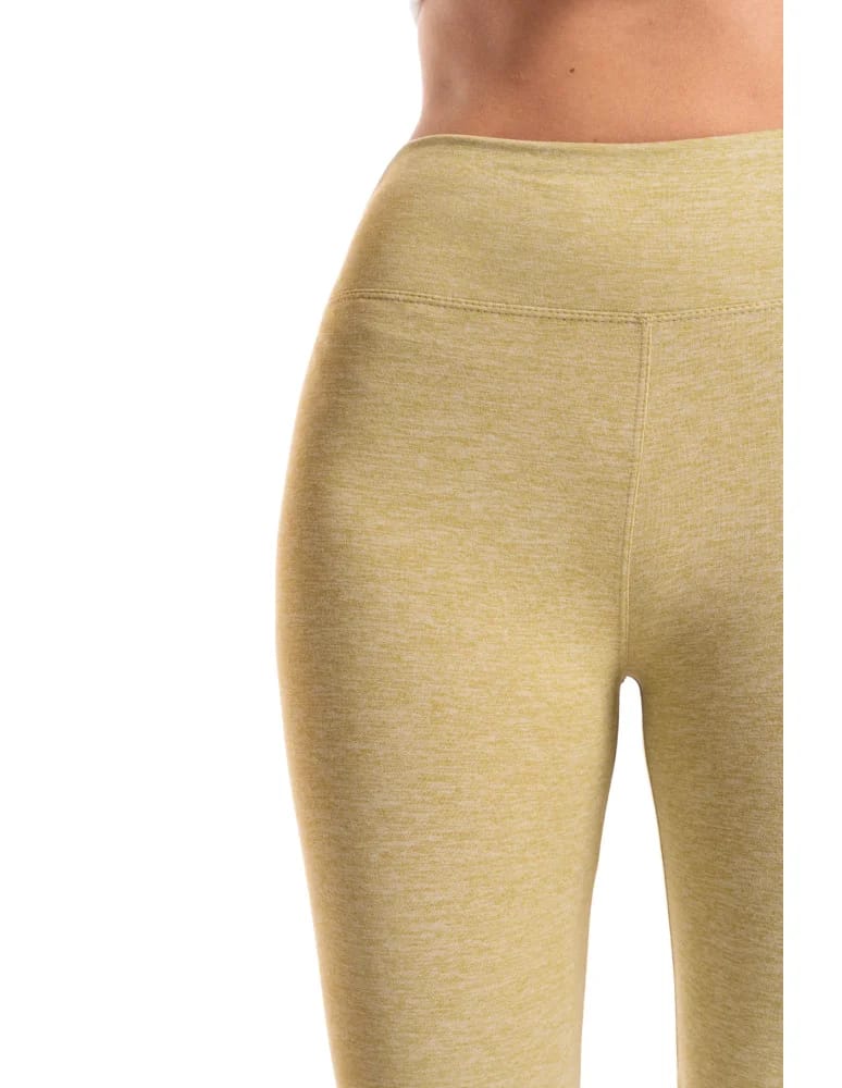 Legginsy damskie - Legginsy damskie wysoki stan typu kolarka peach touch ZIELONY - produkt moraj.pl 3