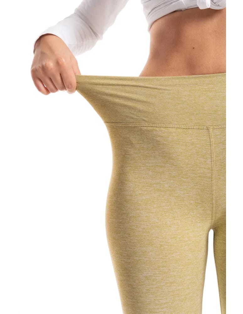 Legginsy damskie - Legginsy damskie wysoki stan typu kolarka peach touch ZIELONY - produkt moraj.pl 4