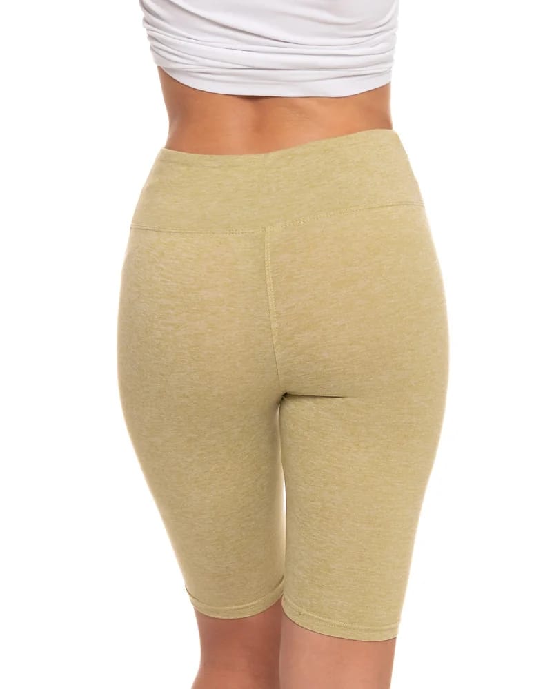 Legginsy damskie - Legginsy damskie wysoki stan typu kolarka peach touch ZIELONY - produkt moraj.pl 6