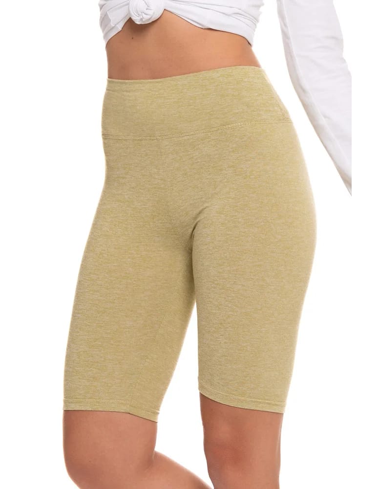 Legginsy damskie - Legginsy damskie wysoki stan typu kolarka peach touch ZIELONY - produkt moraj.pl 8
