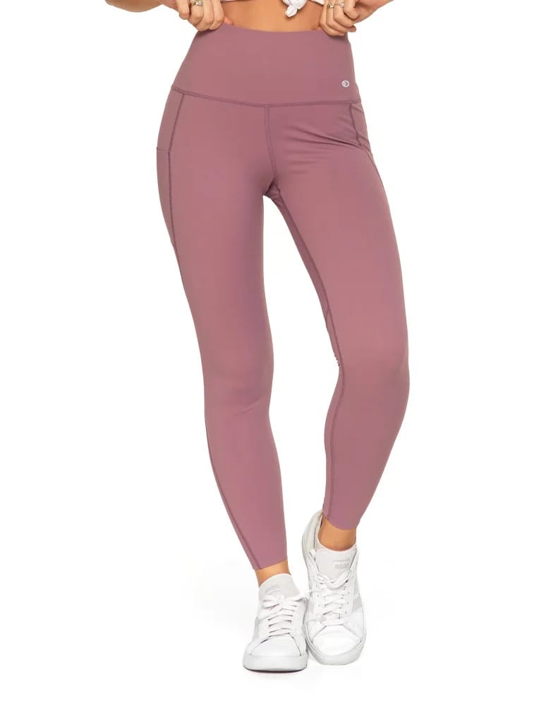 Legginsy damskie - Legginsy damskie z wysokim stanem funkcyjne RÓŻOWY  - produkt moraj.pl 12