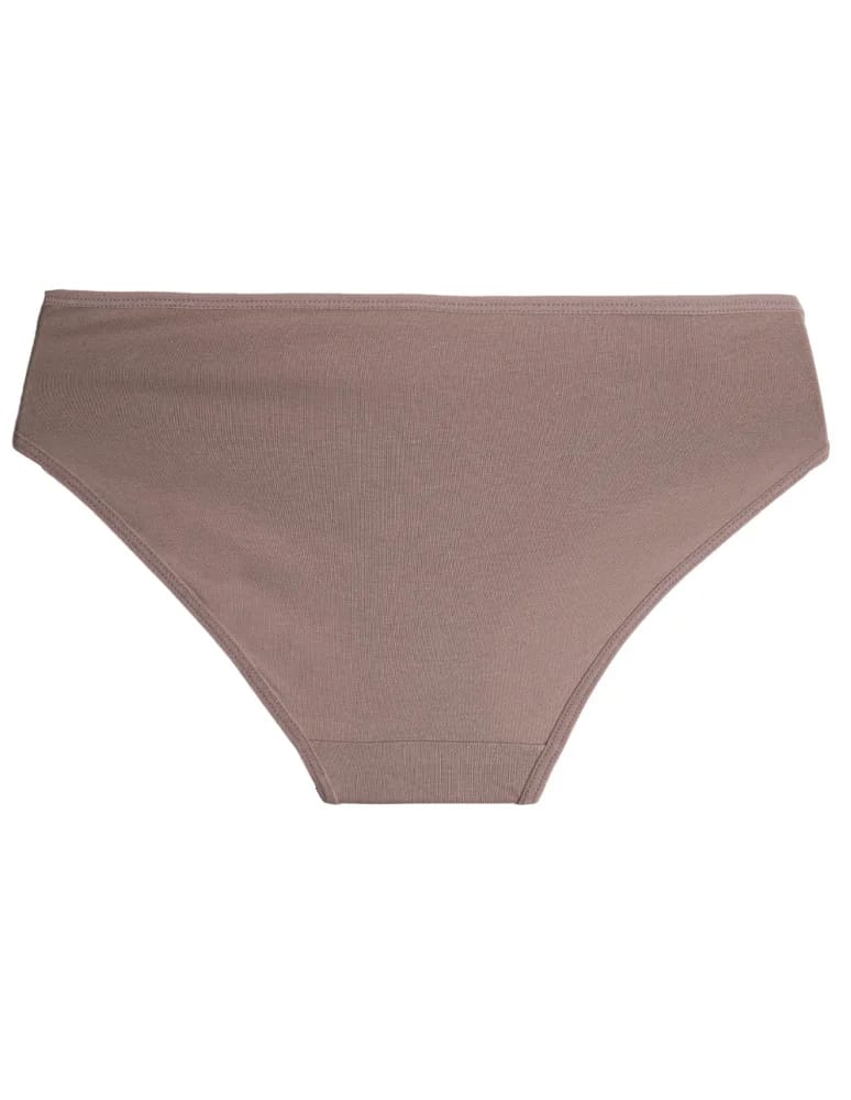 Majtki figi - Majtki damskie bikini z miękkiego modalu figi z koronkowym pasem 3-pak WIELOKOLOROWY - produkt moraj.pl 3