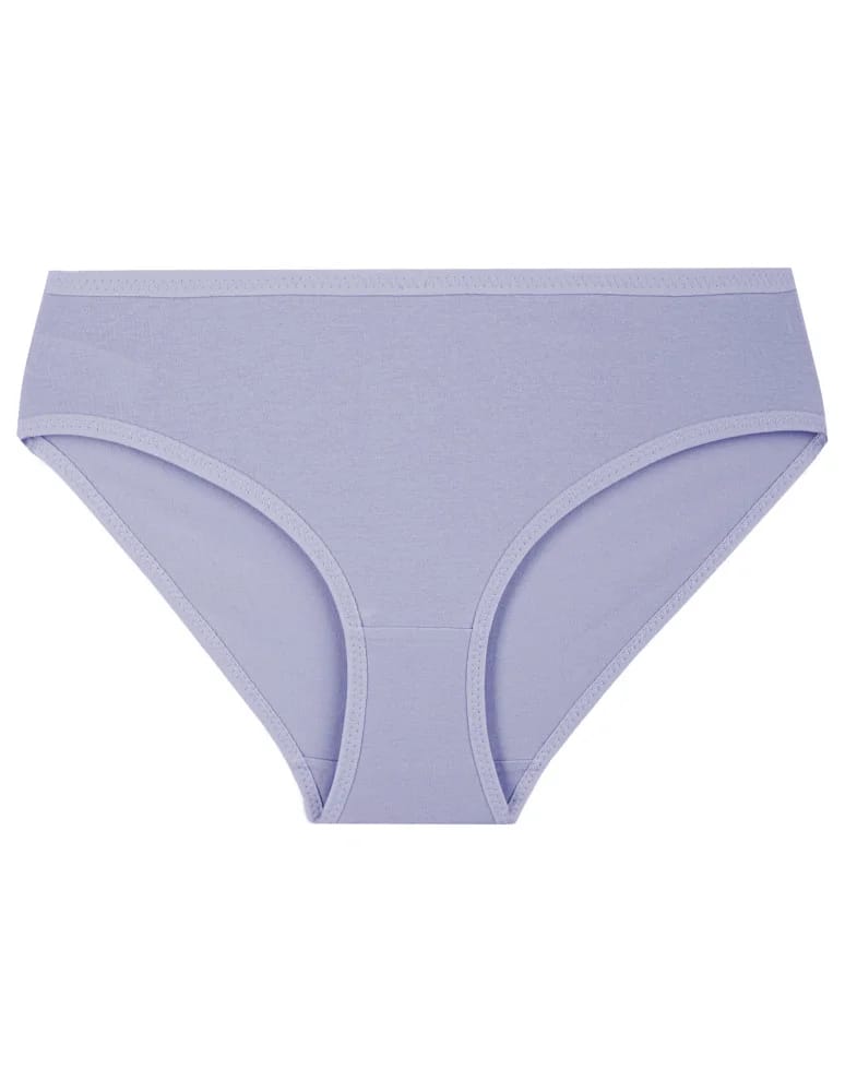 Majtki figi - Figi damskie bikini bawełniane klasyczne gładkie w pastelowych kolorach 3-pak WIELOKOLOROWY  - produkt moraj.pl 4