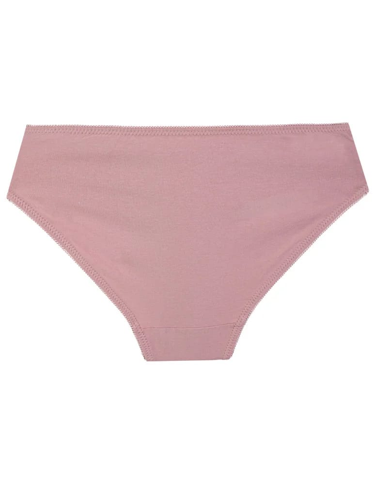 Majtki figi - Figi damskie bikini bawełniane gładkie z kokardką zestaw 3-pak WIELOKOLOROWY - produkt moraj.pl 3