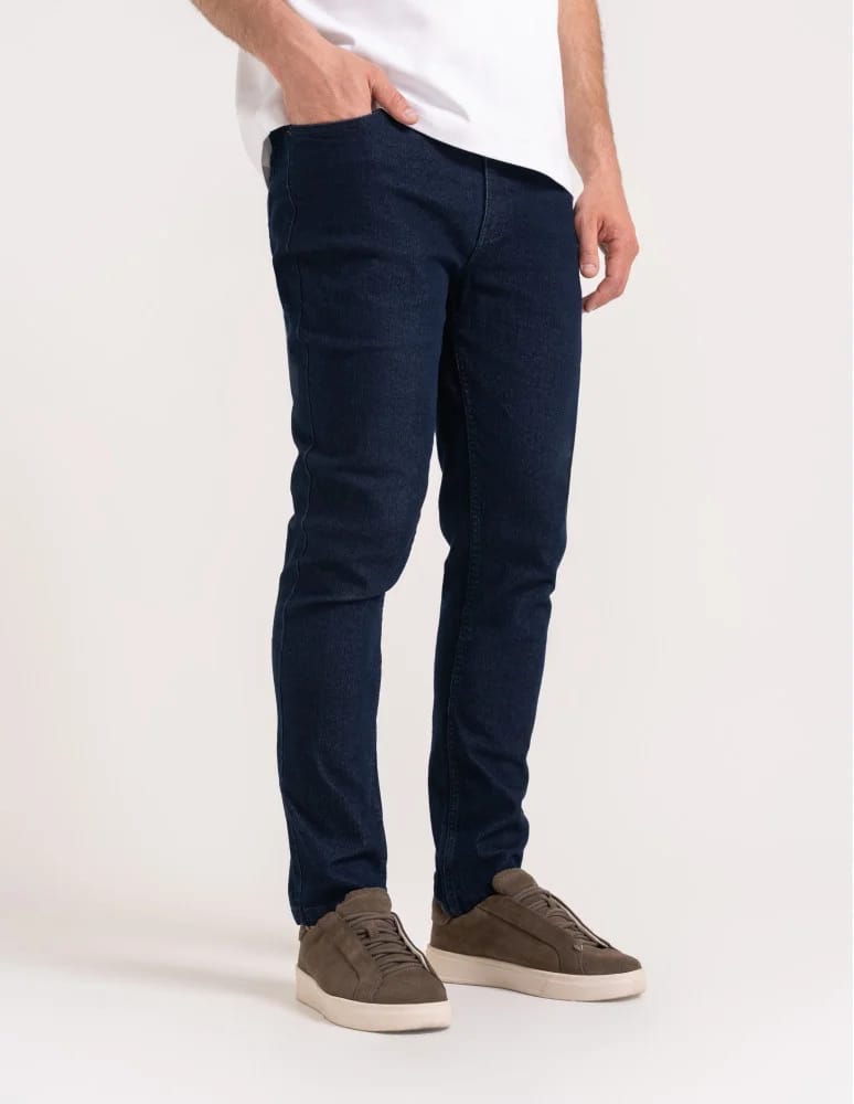 Spodnie męskie - Spodnie męskie jeansy proste nogawki JEANS  - produkt moraj.pl 3
