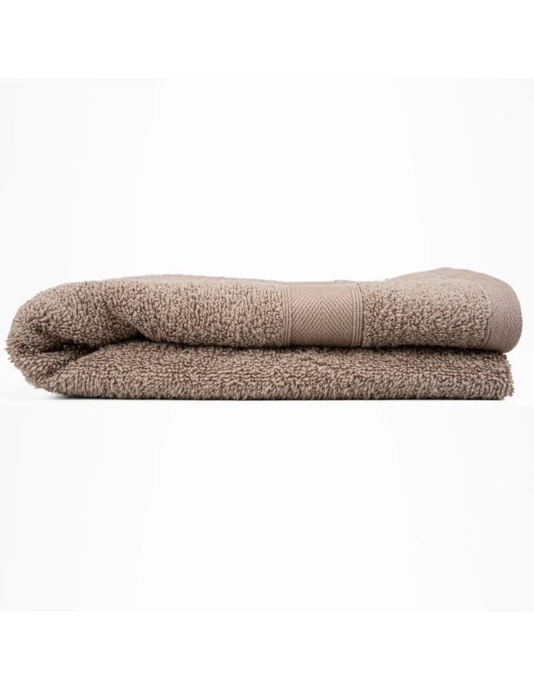 Ręczniki - Ręcznik bawełniany 100% miękki chłonny ręcznik bordiura jodełka do 50x100cm MOKKA - produkt moraj.pl 2