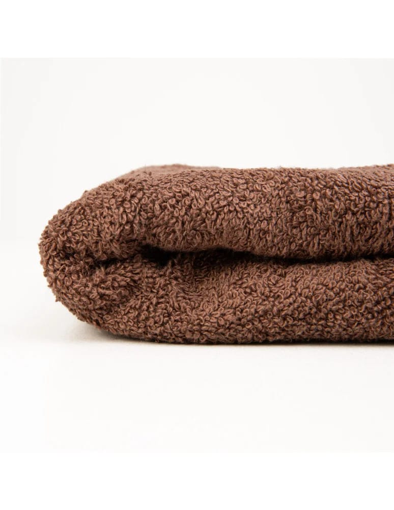 Ręczniki - Ręcznik bawełniany 100% miękki chłonny ręcznik bordiura jodełka do 50x100cm BRĄZOWY  - produkt moraj.pl 4