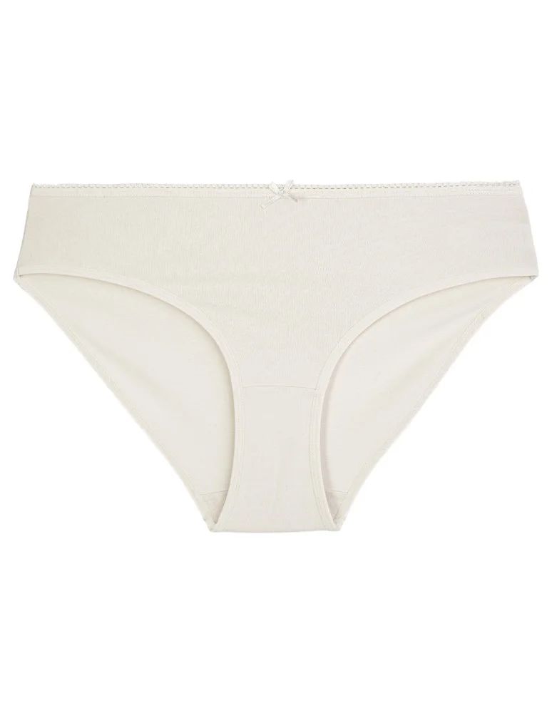 Majtki figi - Figi damskie bawełniane majtki bikini z kokardką 4-pak WIELOKOLOROWY - produkt moraj.pl 3