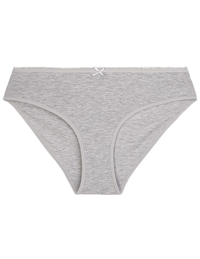 Majtki figi - Figi damskie bawełniane majtki bikini z kokardką 4-pak WIELOKOLOROWY - produkt moraj.pl 5
