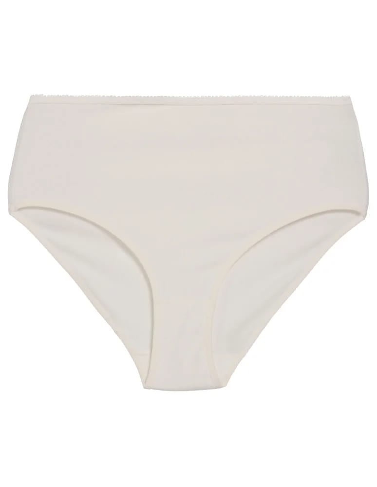 Majtki z wysokim stanem - Figi damskie bawełniane majtki elastyczne maxi bikini z wyższym stanem 5-pak WIELOKOLOROWY  - produkt moraj.pl 3