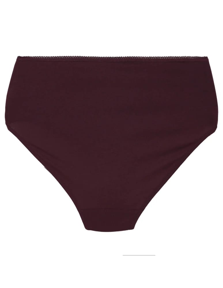 Majtki z wysokim stanem - Figi damskie bawełniane majtki elastyczne maxi bikini z wyższym stanem 5-pak WIELOKOLOROWY  - produkt moraj.pl 6