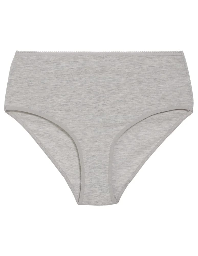 Majtki z wysokim stanem - Figi damskie bawełniane majtki elastyczne maxi bikini z wyższym stanem 5-pak WIELOKOLOROWY  - produkt moraj.pl 7