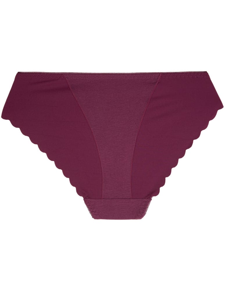 Majtki figi - Majtki damskie figi bikini z koronkowymi wstawkami zestaw 3-pak WIELOKOLOROWY  - produkt moraj.pl 4
