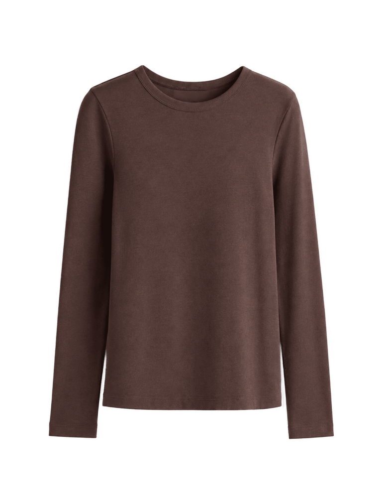 Bluzki z długim rękawem - Gładkie bluzki damskie longsleeve dopasowane Wielopak z długim rękawem 3-pak XL - produkt moraj.pl 2