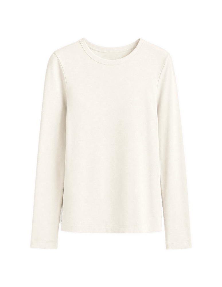 Bluzki z długim rękawem - Gładkie bluzki damskie longsleeve dopasowane Wielopak z długim rękawem 3-pak XL - produkt moraj.pl 4