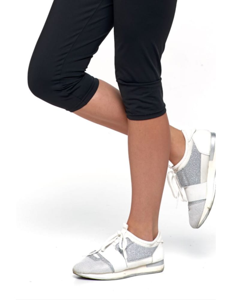 Legginsy damskie - Legginsy damskie z napisem Fitness CZARNY - produkt moraj.pl 4