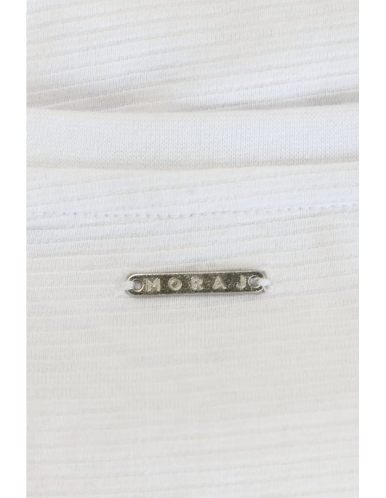 Koszulki i Tank Topy - T-shirt męski prążkowany bawełna czesana Premium Line BIAŁY  - produkt moraj.pl 3