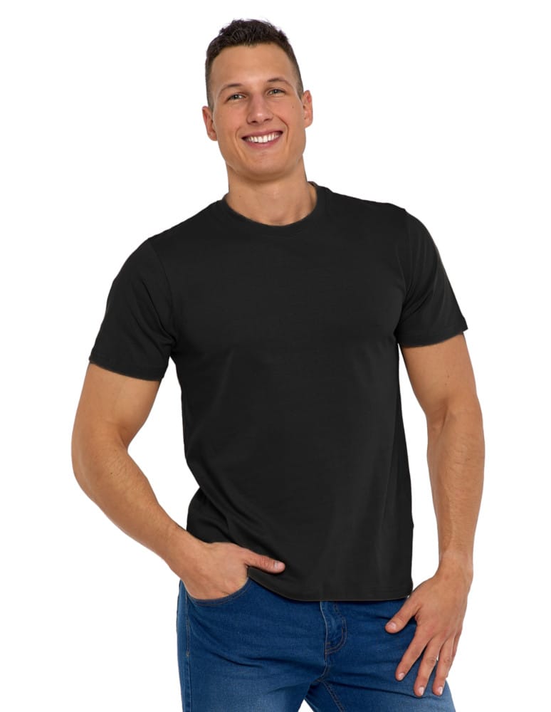 Koszulki i Tank Topy - Koszulka męska bawełniana T-shirt CZARNY - produkt moraj.pl 1