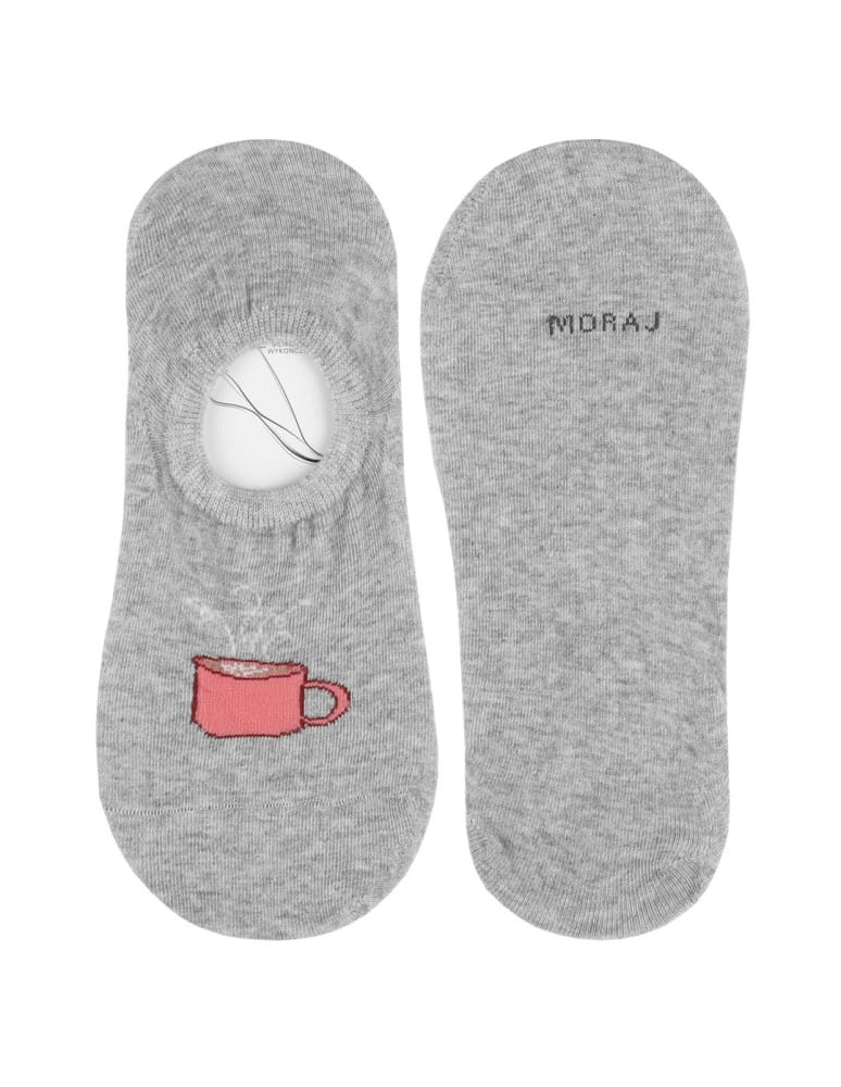 Niskie stopki - Skarpetki stopki niskie damskie w motyw kawy 3-pak WIELOKOLOROWY  - produkt moraj.pl 4