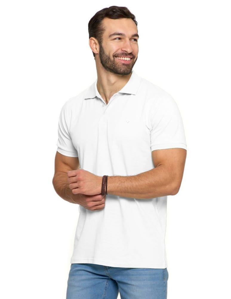 Polo - Koszulka polo męska z bawełny czesanej Premium Line BIAŁY  - produkt moraj.pl 2