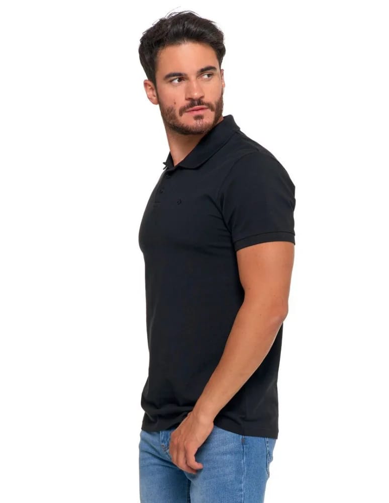 Polo - Koszulka polo męska z bawełny czesanej Premium Line CZARNY - produkt moraj.pl 3