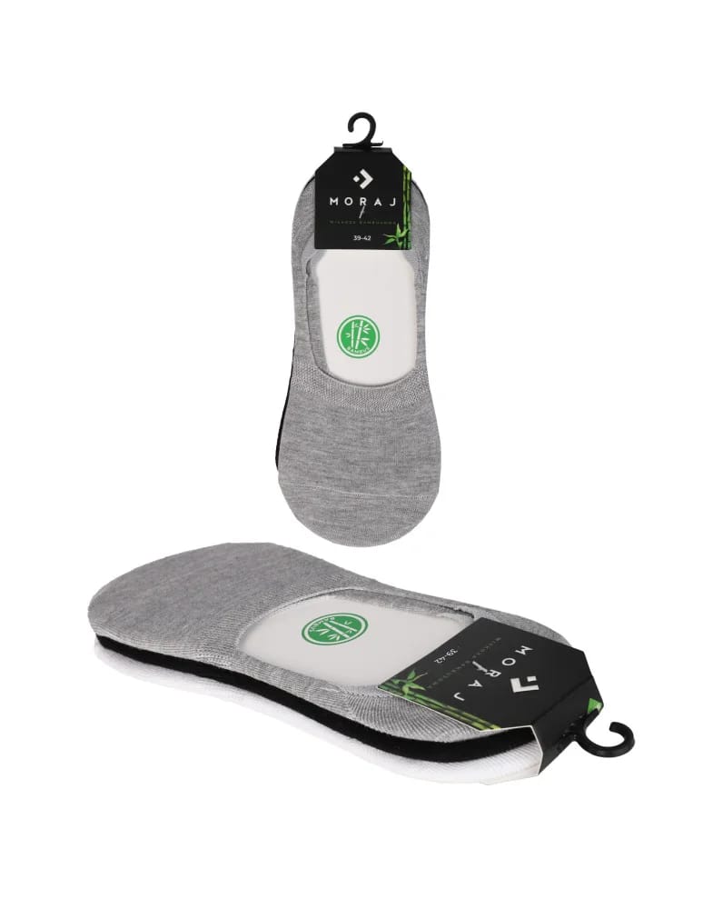 Niskie stopki - Skarpetki niskie stopki męskie bambusowe klasyczne 3-pak WIELOKOLOROWY - produkt moraj.pl 5