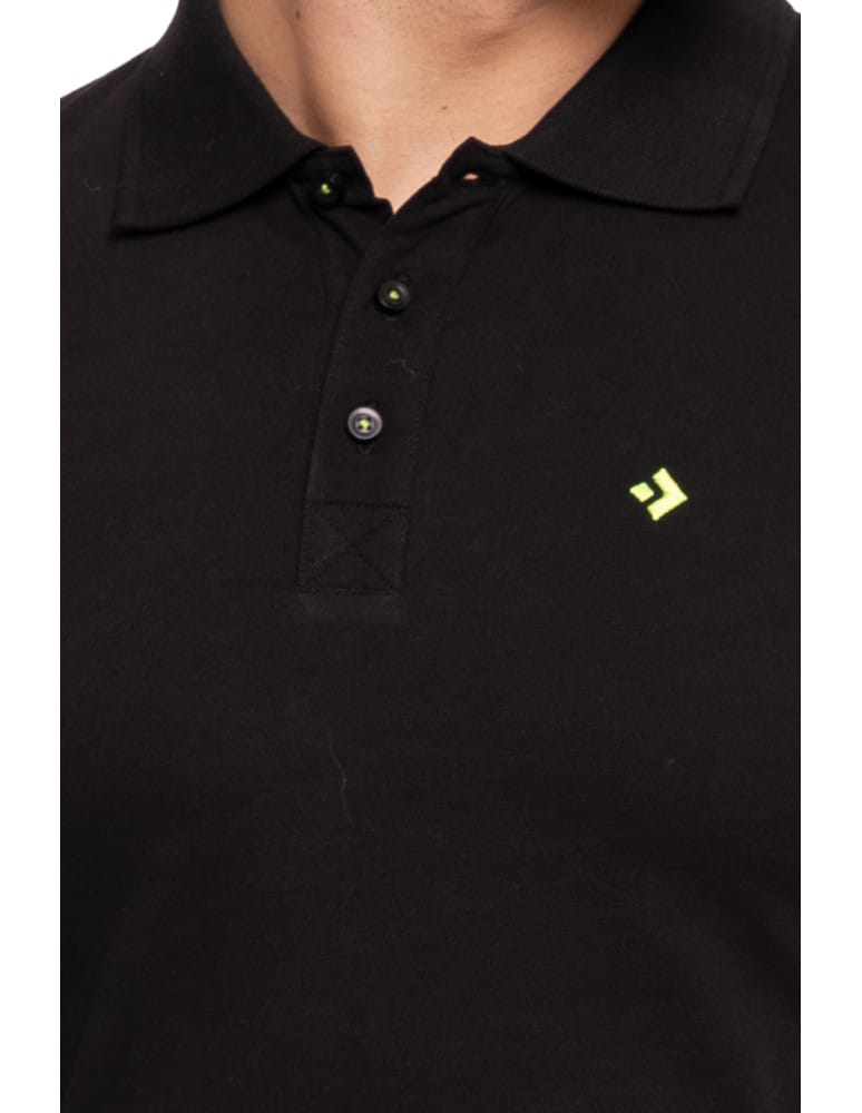 Polo - Koszulka męska polo bawełniana Premium klasyczna CZARNY  - produkt moraj.pl 2