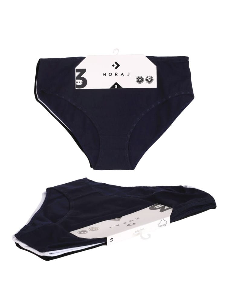Majtki figi - Majtki figi bikini damskie bawełniane klasyczne 3-pak WIELOKOLOROWY - produkt moraj.pl 7