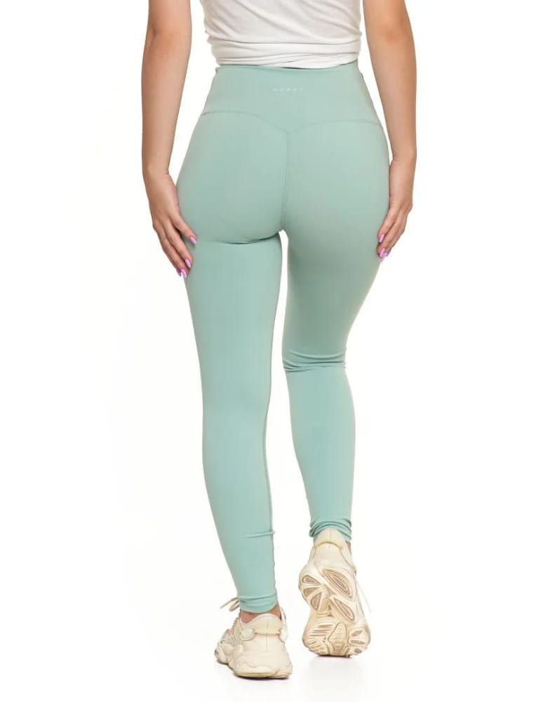 Legginsy damskie - Legginsy damskie sportowe funkcyjne z wysokim stanem Miętowy  - produkt moraj.pl 5