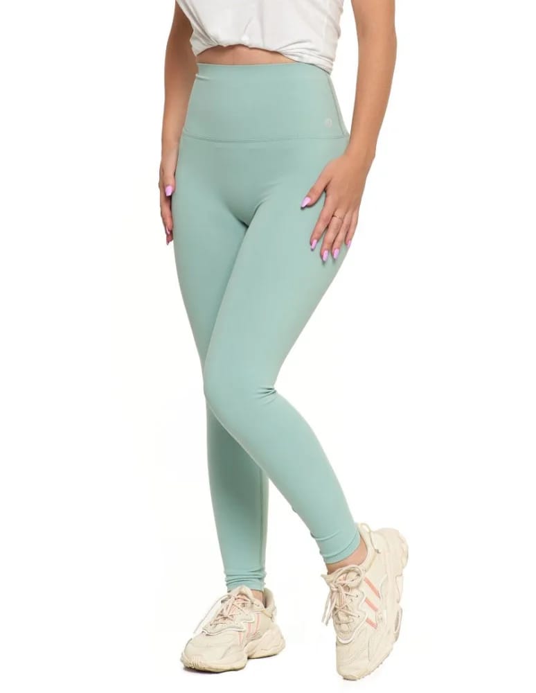 Legginsy damskie - Legginsy damskie sportowe funkcyjne z wysokim stanem Miętowy  - produkt moraj.pl 7