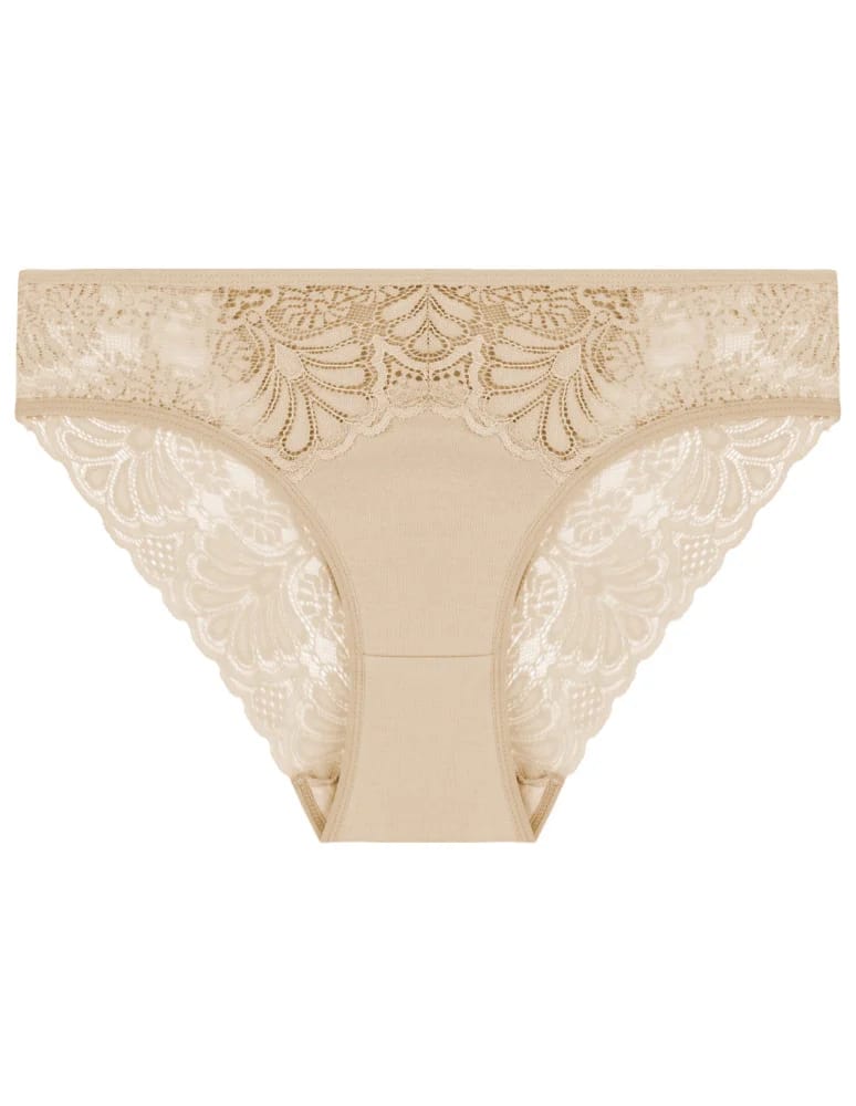 Majtki figi - Majtki damskie figi bikini wykończone koronką 6-pak WIELOKOLOROWY  - produkt moraj.pl 4