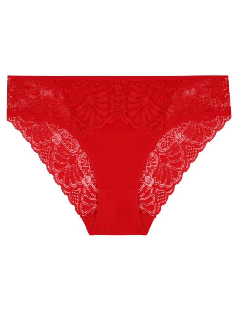Majtki figi - Majtki damskie figi bikini wykończone koronką 6-pak WIELOKOLOROWY  - produkt moraj.pl 6