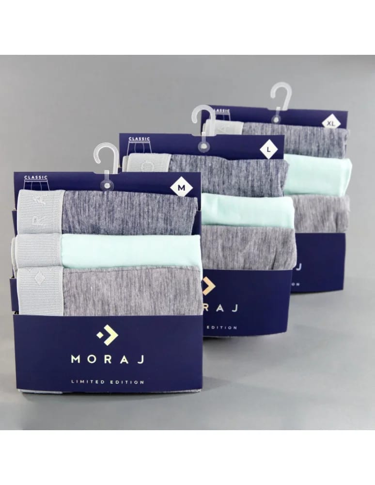 Bokserki dopasowane - Bokserki męskie bawełniane z elastanem LIMITED EDITION WIELOKOLOROWY - produkt moraj.pl 12