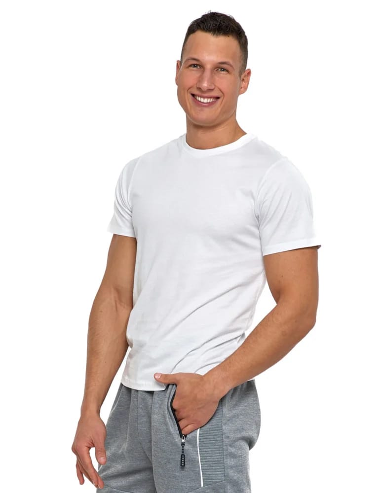 Koszulki i Tank Topy - Koszulka męska T-shirt bawełniany Plus Size 3-pak WZÓR 1  - produkt moraj.pl 6