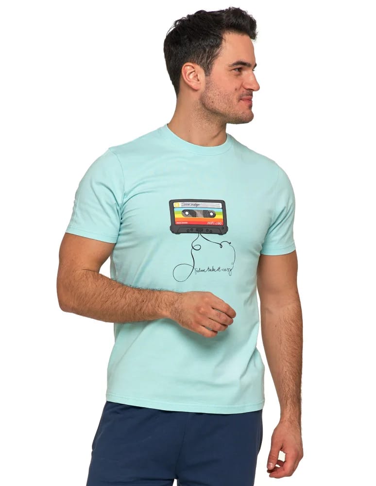 Koszulki i Tank Topy - Koszulka męska T-shirt z okrągłym dekoltem i nadrukiem MIĘTA - produkt moraj.pl 5