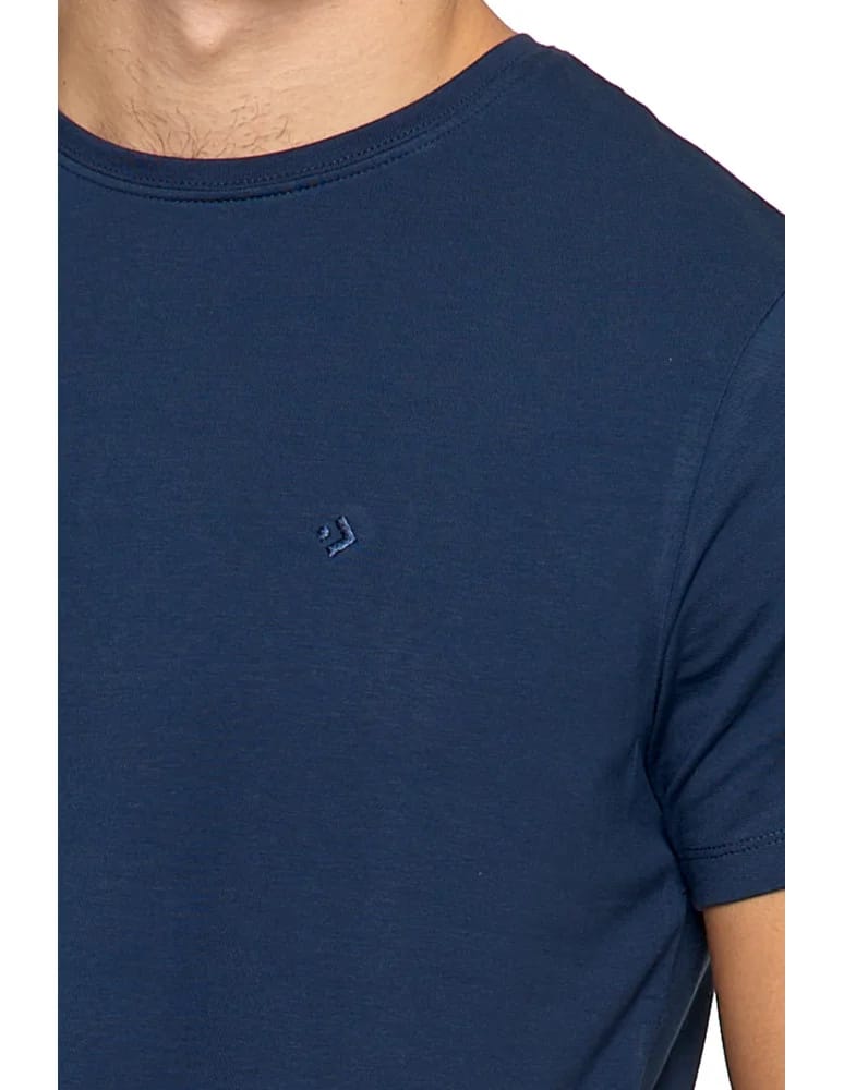 Koszulki i Tank Topy - Koszulka męska t-shirt z bawełny czesanej PREMIUM LINE GRANATOWY  - produkt moraj.pl 3